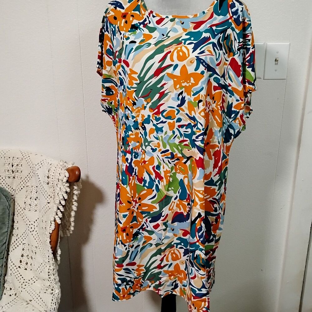 Emery Rose Dress 1xl Nwt colorful summer vacation  Resort Wear Fall Shift Dress